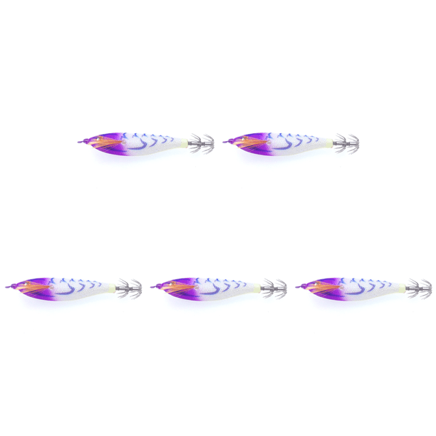 Señuelo Pesca Luminoso Anzuelos Calamar Artificiales Cebos Jigging () Blanco