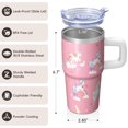 thumbnail image 3 of 20OZ Unicorn Themed Tumbler with Handle Insulated Mug for Daily Hydration Ideal Presents for Women Unicorn Enthusiasts Suitable for Birthday Christmas and Craft Days, 3 of 6
