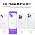 thumbnail image 2 of For iPhone 15 Pro case, Compatible with MagSafe, 6.1" Silicone Shockproof Military-Grade Protection, Magnetic Phone Case for Men Women, Blue, 2 of 8