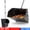 Black, variant on Gamexcel Commercial Dustpan with 43" Long Handle Outdoor Indoor for Courtyard Garage Lobby Mall Market Floor Home Kitchen Room Office Pet Hair Rubbish - Yellow