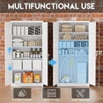thumbnail image 5 of SUNCROWN Metal Storage Cabinets 72” Garage Steel Storage Cabinet with Doors and Shelves, Metal File Organization for Home Office, Basement, Warehouse, Classroom, 5 of 9