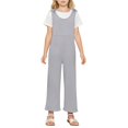 thumbnail image 6 of Girls Jumpsuits Overalls Summer Rompers for Girls Overalls with Side Pockets Adjustable Cute Outfits for Girls 7-8 Years Girls Fashion, 6 of 6