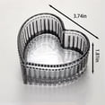 thumbnail image 4 of FURNIX Crystal Glass Heart-Shaped Storage Box,Gold Heart Shaped Glass Bowl – Versatile Dishes For Desserts Trinkets,Heart-Shaped Glass Storage Box,Embossed Jewelry Box,Candy Storage Case,Vanity Decor, 4 of 9