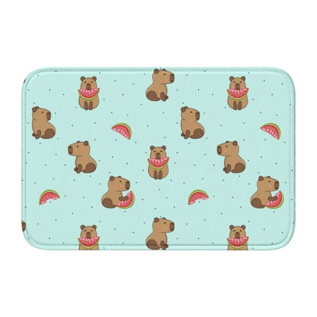 

Adjustable Apron - Bib Apron for Men Women Watermelon Capybara Waterproof Chef Aprons for Kitchen Gardening Cooking