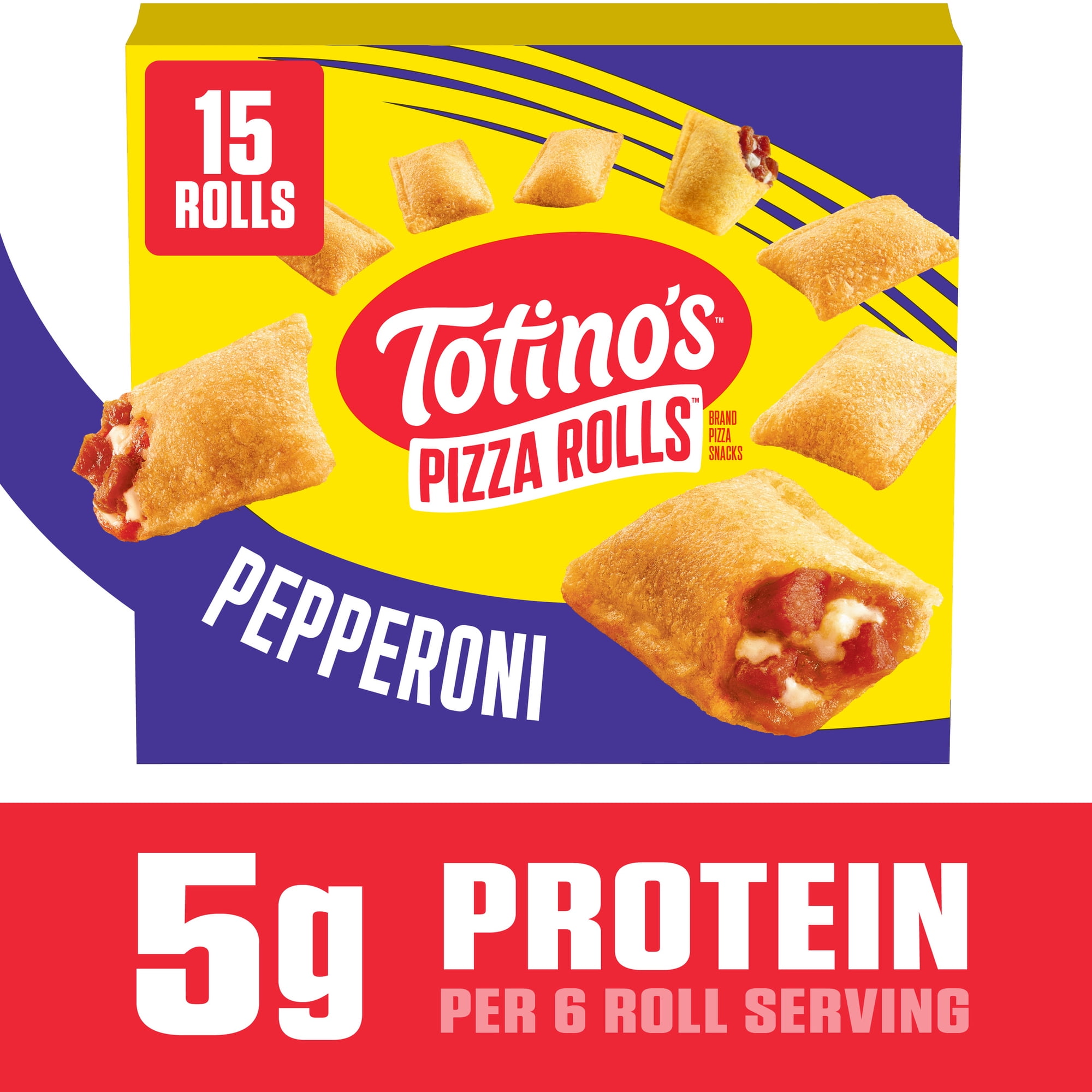 Totino's Pizza Rolls, Pepperoni Pizza Flavored, Frozen Appetizers, 15 Rolls, 7.5 oz