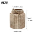 thumbnail image 5 of Ceramic Vase for Flowers, Decorative Terracotta Vase, Farmhouse Vases for Home Decor, Rustic Vintage Vases for Living Room, Kitchen, Bedroom, Office, Coffee Table, 18CM (Brown), 5 of 7