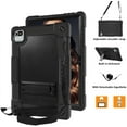 thumbnail image 4 of Kebiory Kids Friendly Shockproof Shoulder Strap Rugged Shell for Moderness 10.1 Tablet MB1001/CZZ /Okaysea 10.1 Tablet/HAPPYBE/ANYLAKE/Freeski OLEXEX Bestski/Velorim/ZZB 10 Inch Tablet(Black+Black), 4 of 6