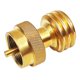 thumbnail image 1 of Ndcxsfigh Adaptador Recarga Propano Latón Macizo Recarga Recipiente Acoplador Llenado Adaptador Gas, 1 of 9