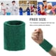 thumbnail image 4 of Naiovety Muñequera unisex de algodón de felpa para deportes, muñeca, tenis, Yoga, brazo Ropa Deportiva, Zapatos verde militar, 4 of 5