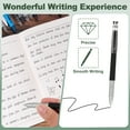 thumbnail image 3 of Uxcell Gel Pen Medium Point 0.5mm, 24 Pack Smooth Black Gel Ink Rollerball Pen for Home Office Writing Note Taking Journaling Business, Style 1, 3 of 6