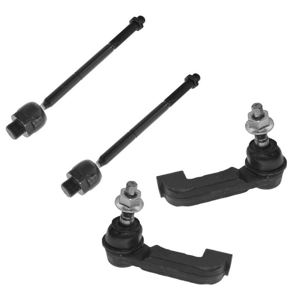 TRQ Front Tie Rod Set Fits Select 2002-2004 Jeep Liberty