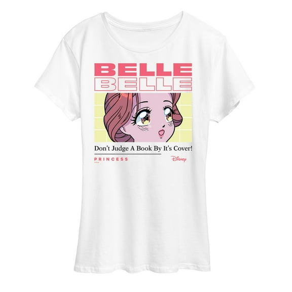 Disney Princess - Belle Don't Judge A Book - Women's Short Sleeve Graphic T-Shirt