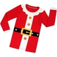 thumbnail image 2 of Elowel Matching Family Christmas Pajamas - Red Santa Claus 2-Piece Set, 100% Cotton, 2 of 2