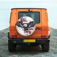 thumbnail image 6 of Honeii American Flag Eagle Art Print Tire Covers, Waterproof Anti-UV Sun Snow Rain Tire Covers for Trailers, RV, Camper, SUV, Truck-14 inch, 6 of 6