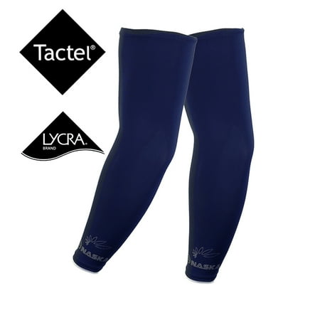 Trace Foam Arm Guard - The Elixir Naska Stretchy Pullover UV Protective Compression Arm Sleeve Elbow Support Brace Protective Guard, 1 Pair Dark Blue