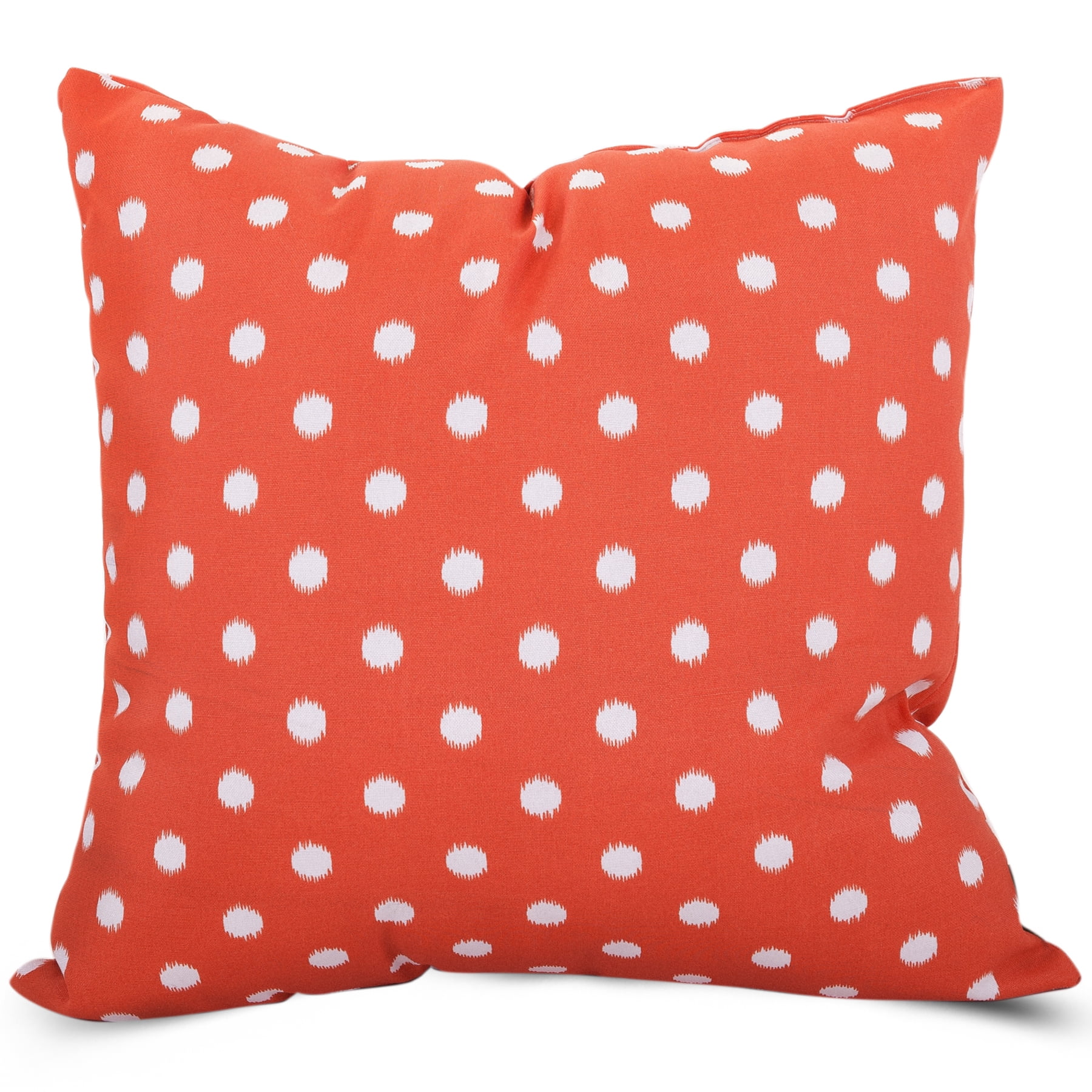 Majestic Home  Goods Indoor Outdoor Orange Ikat Dot Extra 