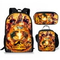 thumbnail image 1 of Jurassic World 3 Student Backpack Three-Piece Anime Cartoon Backpack 14 -WEVALLEY, 1 of 2