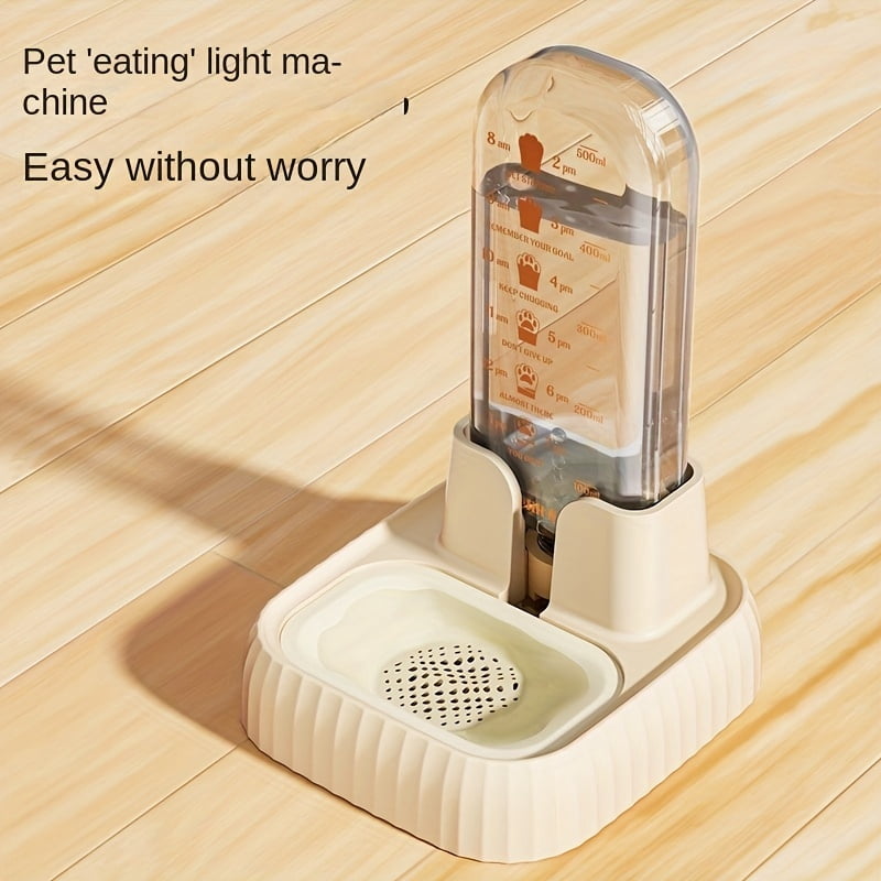 Large Capacity Automatic Cat Water Feeder with Gravity Pet Water Drinking Dispenser, Non-Slip Stand, And Feeder Bowl for Indoor Cats, Without Battery