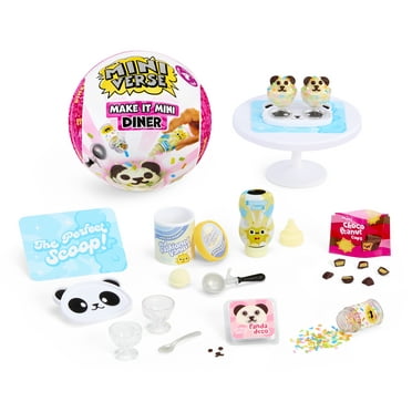 MGA's Miniverse Make It Mini Diner Series 4, Mini Collectibles - Blind Pack, DIY, Resin Play, Replica Food, Not Edible, Collectors, 8 