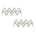 thumbnail image 1 of Oleegame Moule à Biscuits 2 Pcs Support en Acier Inoxydable avec Support en Acier Inoxydable Argent, 1 of 6
