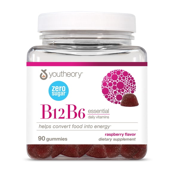 Youtheory B12B6 Zero Sugar Gummy 90ct