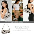 thumbnail image 4 of Polka dot canvas women's shoulder bag, light and small armpit bag crossbody bag casual daily handbag, 4 of 8