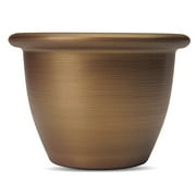 Sevilla 14" Round Planter, Majestic Bronze