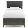 thumbnail image 4 of FOA Livorn 4-Piece Gray Wood Bedroom Set - Twin + Nightstand + Dresser + Mirror, 4 of 11