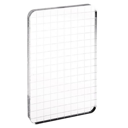 Acrylic Stamps - Fancyleo 2 Pcs Clear Stamp Board Transparent Acrylic Stamp Handle DIY Scrapbook Seal Stamps