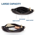 thumbnail image 3 of URSOFINE Women's Genuine Leather Crossbody Clutch - Small Convertible Wristlet Handbag with Adjustable Strap, 4 Colors, 3 of 7
