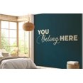 thumbnail image 4 of Calcomanía de pared con frase "You Belong Here" (Perteneces aquí) | Adhesivo de vinilo para decoración del hogar | Color personalizado, 4 of 7
