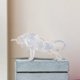 thumbnail image 5 of Colección de estatuillas de toro de cristal moderno Sunnimix Escultura de toro decoración de soporte A, 5 of 8