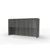 Mayline Aberdeen Series 72" Hutch with Wood Doors in Gray Steel