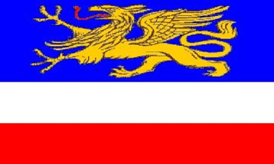 3x5 Rostock Germany Hansestadt Mecklenburg West German Flag Indoor Outdoor by Home and Holiday Flags