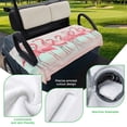 thumbnail image 3 of Golf Cart Seat Covers for 2 Seater,Pink Flamingo Microfiber Cart Seat Towel Blanket,Summer Tropical Flamingo Hawaii Absorbent Breathable Non Slip Bench Seats Protector for Golf Course 51"x31", 3 of 9