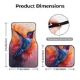 thumbnail image 5 of Honeii Vibrant Hummingbird Watercolor Art Print Car Foot Mat Four-Piece Set - Front & Rear Universal Car Floor Mats for SUVs, Trucks, Sedans, 5 of 7