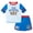 White / blue / red, variant on Paw Patrol Skye Chase Marshall Toddler Boys Pullover Rash Guard and Swim Trunks Outfit Set Toddler to Big Kid