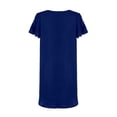 thumbnail image 5 of EliteGoogv Swimsuit Cover Up For Women Lightweight Knit V Neck Beach Loungewear Summer Beach Pool Swimwear Blue, 5 of 5