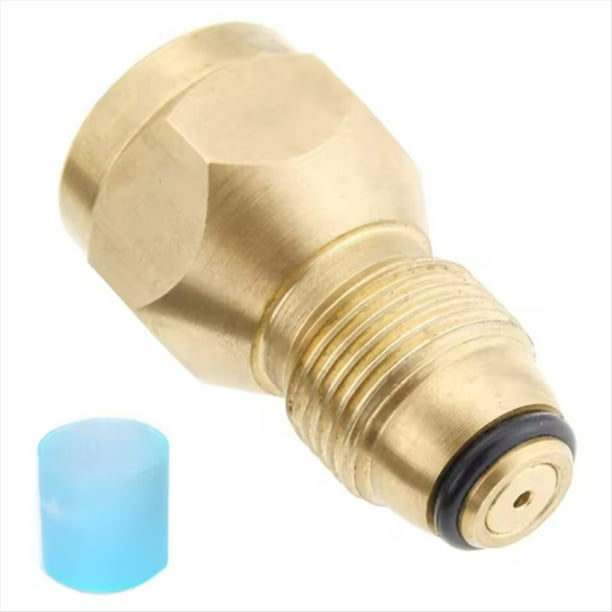 Adaptador de Recarga de Tanque de Propano. Adaptador de Tanque de Propano de una Libra (PoL) A Tanque Qcc1. Acoplamiento de Llenado de Cartucho de Cilindro.