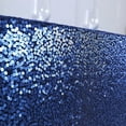 BalsaCircle Navy Blue 90" x 156" Sequin Rectangular Tablecloth Dining ...