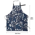 thumbnail image 5 of Bingfone Cherry Blossoms On Navy Background Apron Gifts For Men, Women Professional Grade Chef Apron For Kitchen,Bbq & Grill, 5 of 9