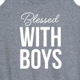 thumbnail image 3 of Instant Message - Blessed With Boys - Women's Racerback Tank Top, 3 of 6