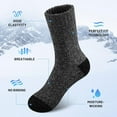 thumbnail image 4 of 5 Pairs Merino Wool Socks for Men, Super Thick Hiking Thermal Socks for Cold Weather, 4 of 6