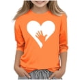 thumbnail image 2 of YUNAFFT Chemise de Festival Garçons & Filles Décontractée Orange Manches Courtes Imprimée Style Ludique Vacances, 2 of 6