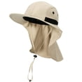 thumbnail image 1 of Tirrinia Sombrero para el sol con solapa para el cuello y ala ancha, UPF 50+, gorras de pesca para senderismo, safari, para hombres y mujeres, perfecto para aventuras al aire libre, 1 of 1