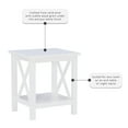 thumbnail image 4 of Linon Edmiston Indoor End Table with Shelf, 22" Tall, Antique White, 4 of 16