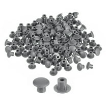 200Pack 5mm(3/16") Dia Plastic Screw Hole Plugs Cover for Furniture, Dark Grey