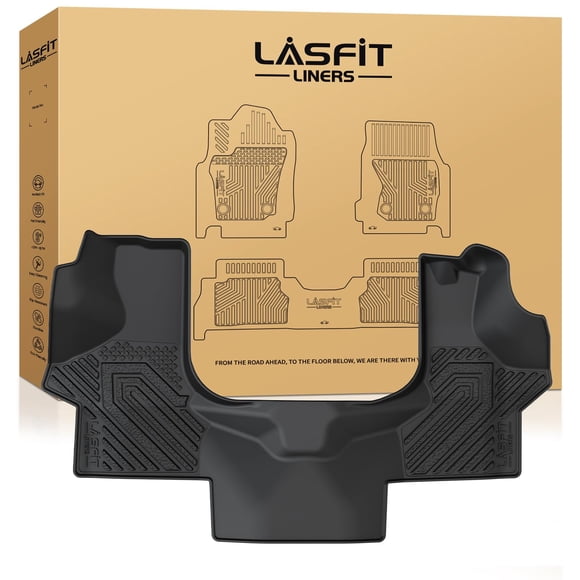 LASFIT Floor Mats for Chevrolet Chevy Express/GMC Savana 1500/2500/3500 2015-2026, All Weather TPE Custom Fit Floor Mats for Cars, Front Row Floor Liners for Express Accessories, 1 PCS