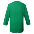 thumbnail image 5 of Ladies' Fashionable Solid Color V Neck Three Quarter Sleeve Shirt Top, 5 of 5