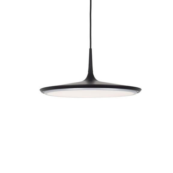 PD46216-BK-Kuzco Lighting-Disc - 33W LED Pendant-7.5 Inches Tall and 16.5 Inches Wide-Black Finish